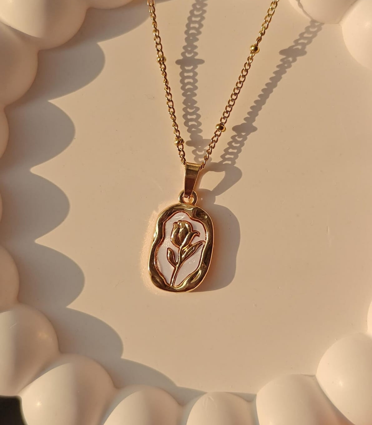 Rose themed pendant
