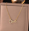 Heart n infinity pendant