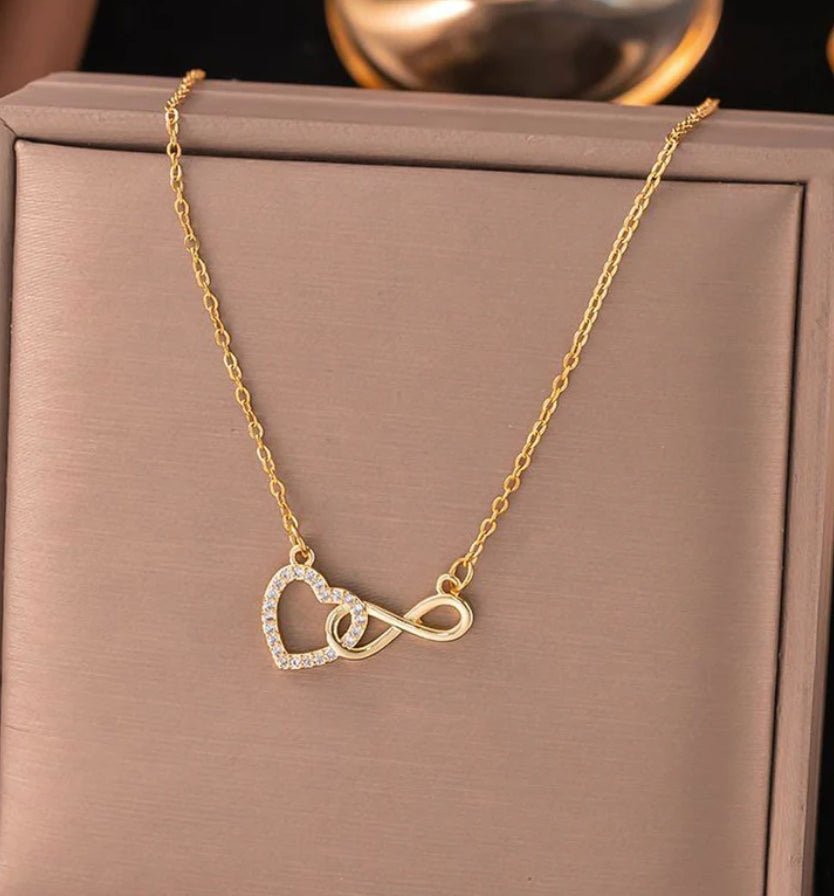 Heart n infinity pendant