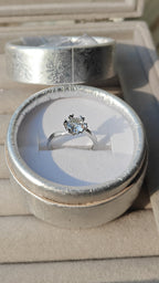 Evelyn silver plated adjustable ring