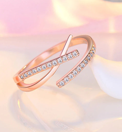 Anaya rose gold plated ring