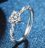 Evie silver plated adjustable ring