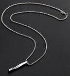 Daniel twisted bar pendant