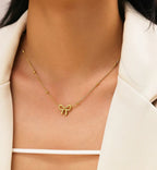 Aura bow necklace