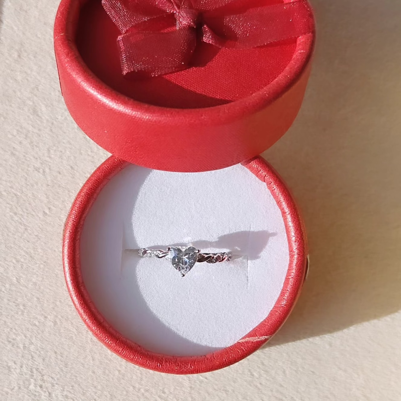 Evie silver plated adjustable ring