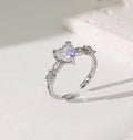 Vinnie silver plated adjustable ring