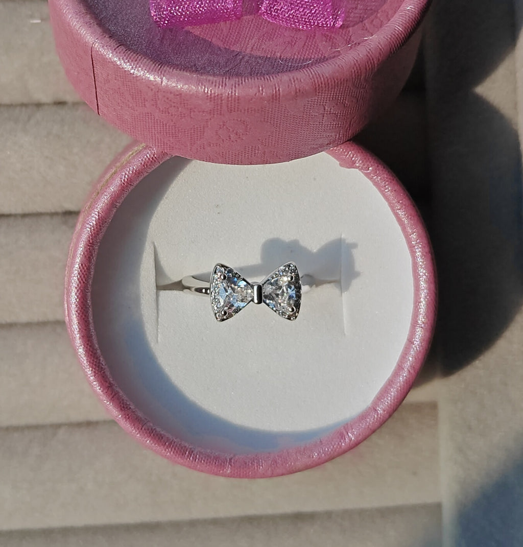 Bowlite silver plated adjustable ring