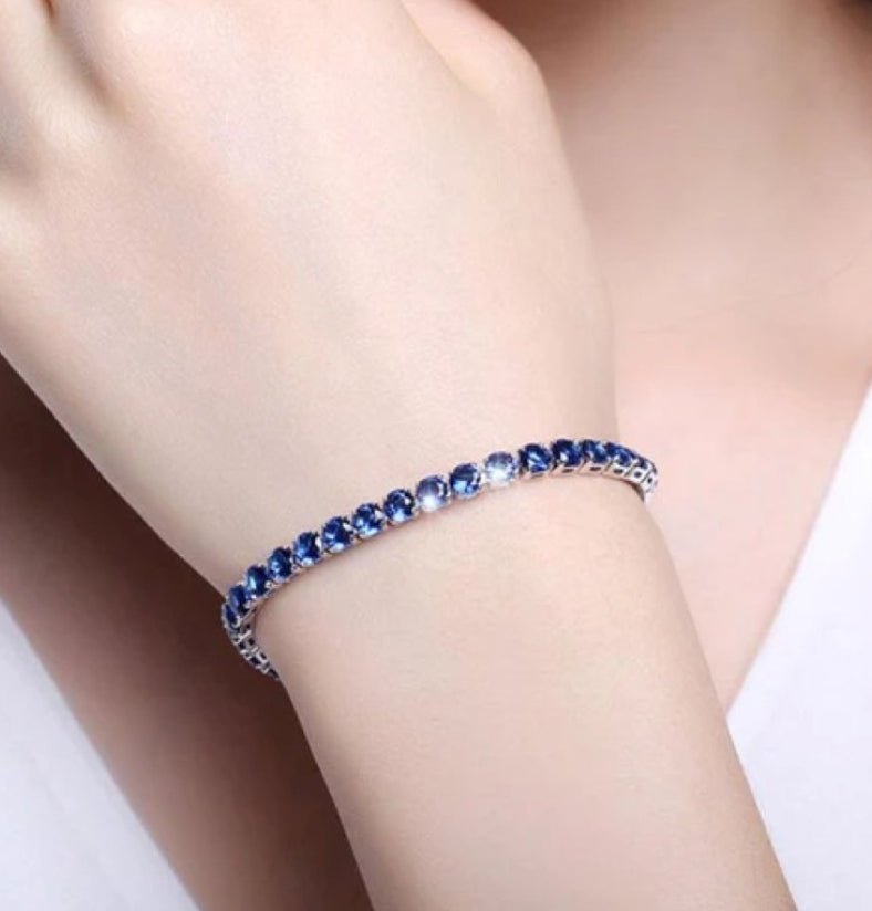 Tryon blue tennis bracelet