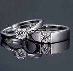Adormi adjustable couple ring