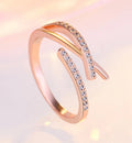 Anaya rose gold plated ring