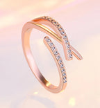 Anaya rose gold plated ring