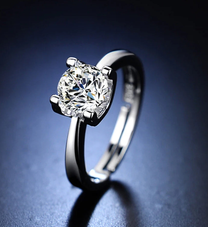 Swiss silver plated ring