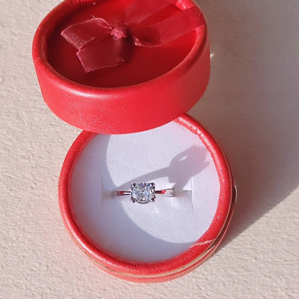 Swiss silver plated ring