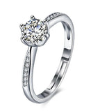 Lilac adjustable ring
