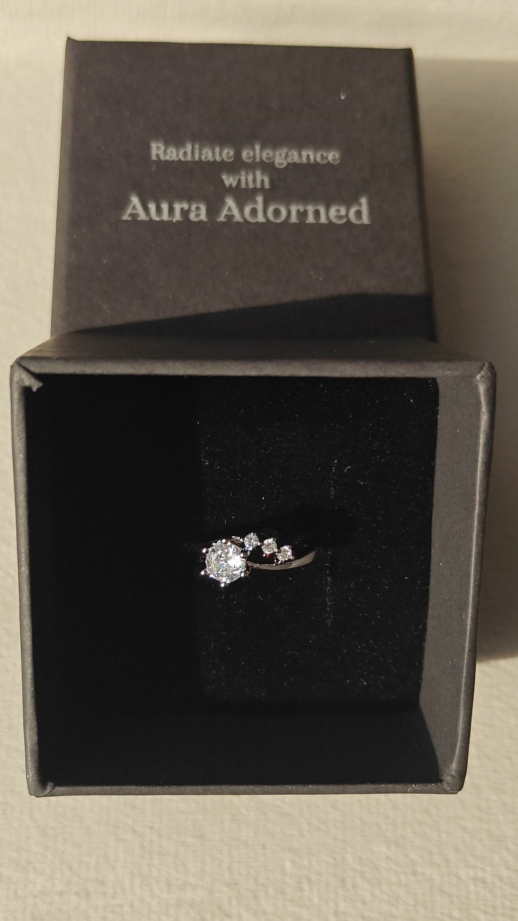 Emma silver plated adjustable ring