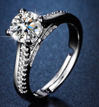 Veronny silver plated adjustable ring