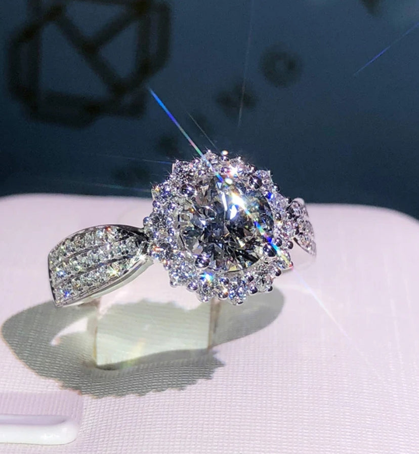 Margaret silver plated adjustable ring