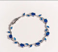 Blue tulip bracelet