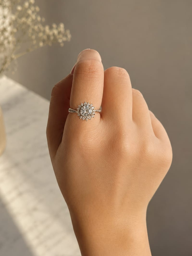 Zeniro silver plated adjustable ring