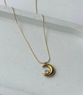 Jessy crescent moon pendant
