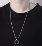 Johnason circular ring pendant