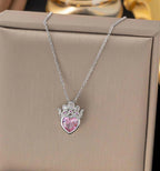 Merie crown heart pendant