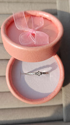 Amora silver plated adjustable ring