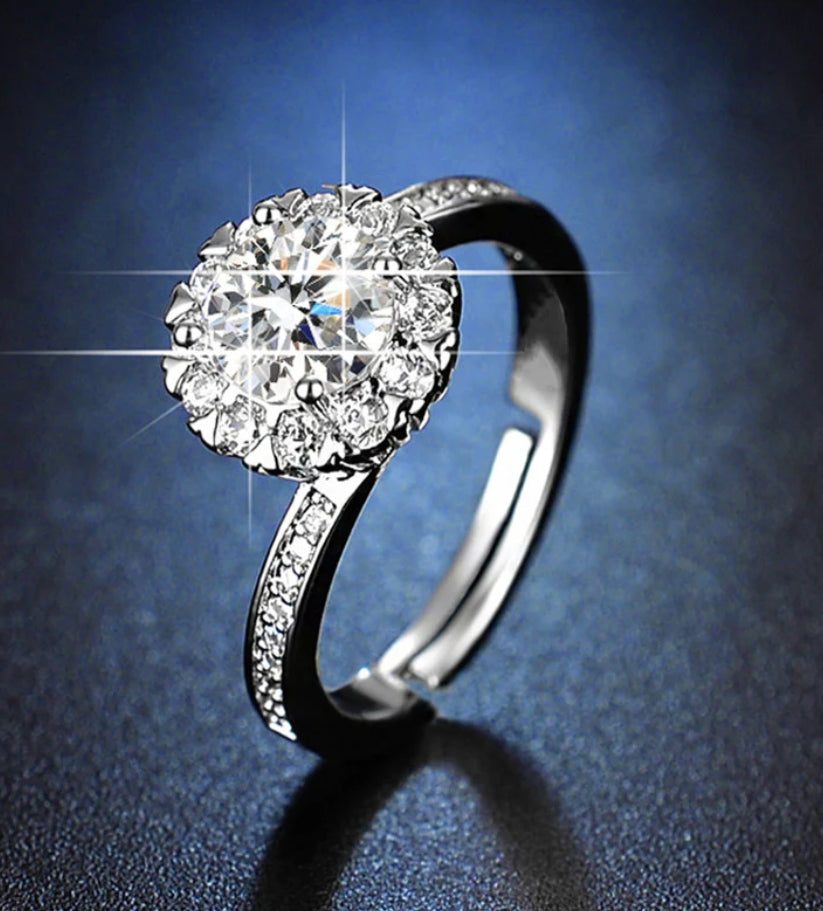 Zeniro silver plated adjustable ring