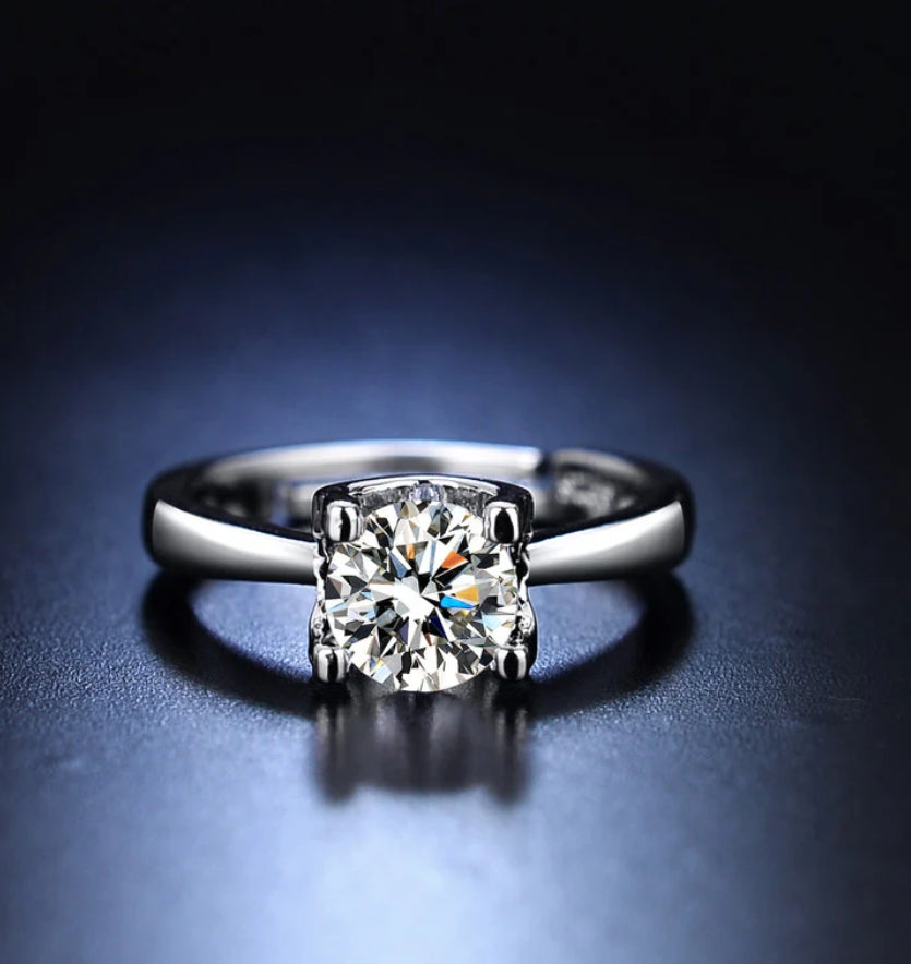 Swiss silver plated ring