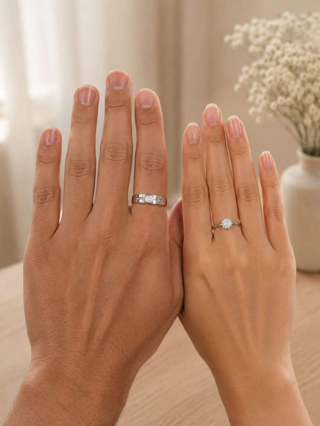 Niara adjustable couple ring