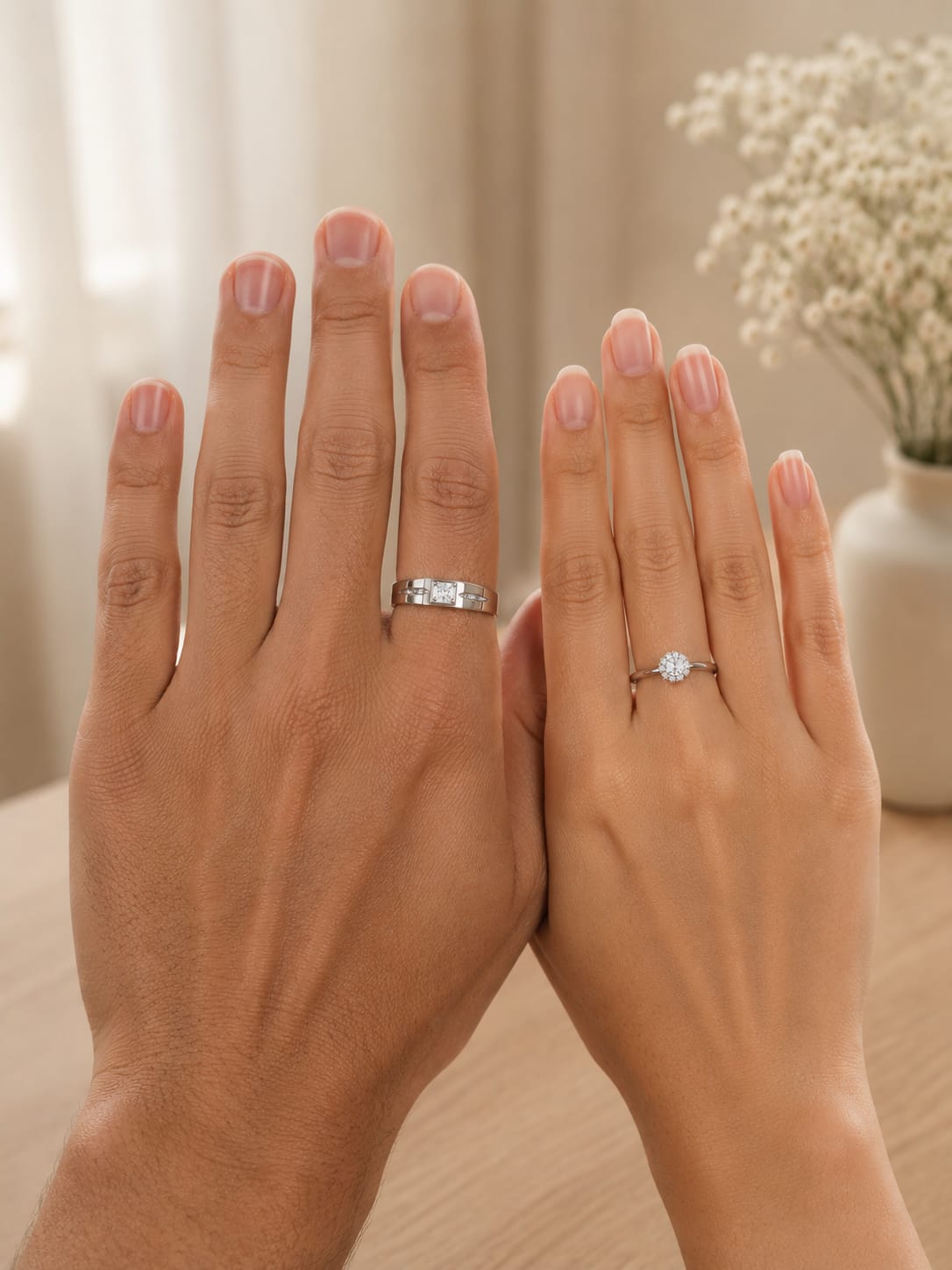 Niara adjustable couple ring