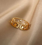 Ivory anti tarnish ring