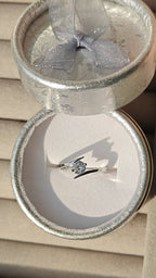 Gracie silver plated adjustable ring