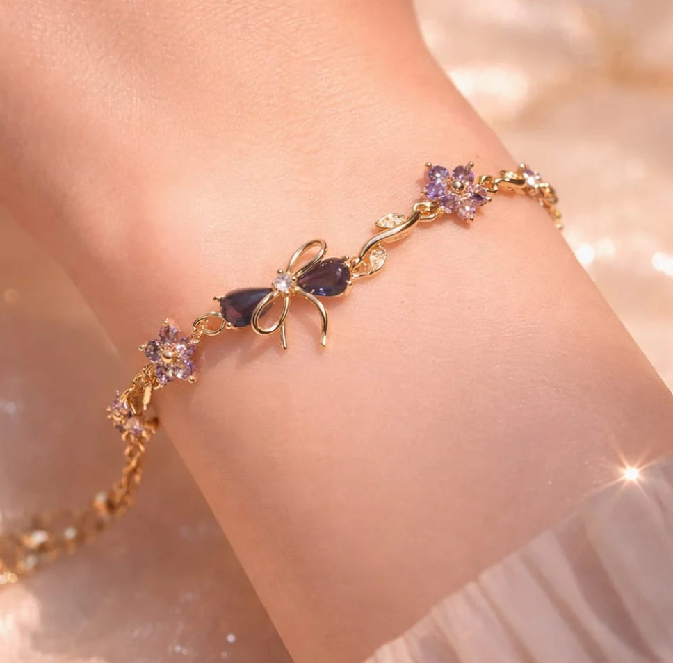 Rapunzel bow bracelet