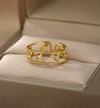 Ivory anti tarnish ring