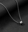 Ivor circular linked ring pendant