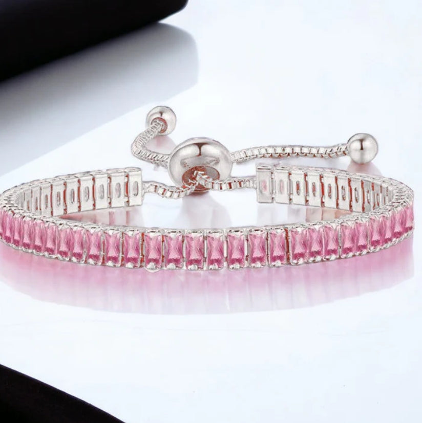 Zeronny tennis bracelet (Pink)