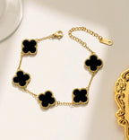 Celebry black clover bracelet