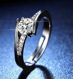 Eirene silver plated adjustable ring