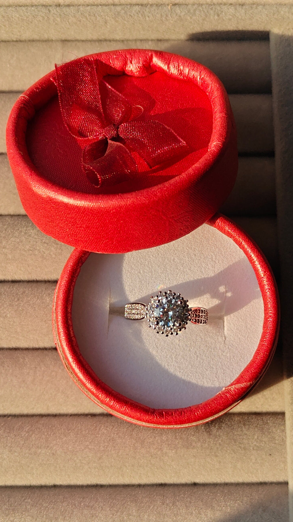 Margaret silver plated adjustable ring