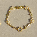 Rapunzel white clover floral bracelet