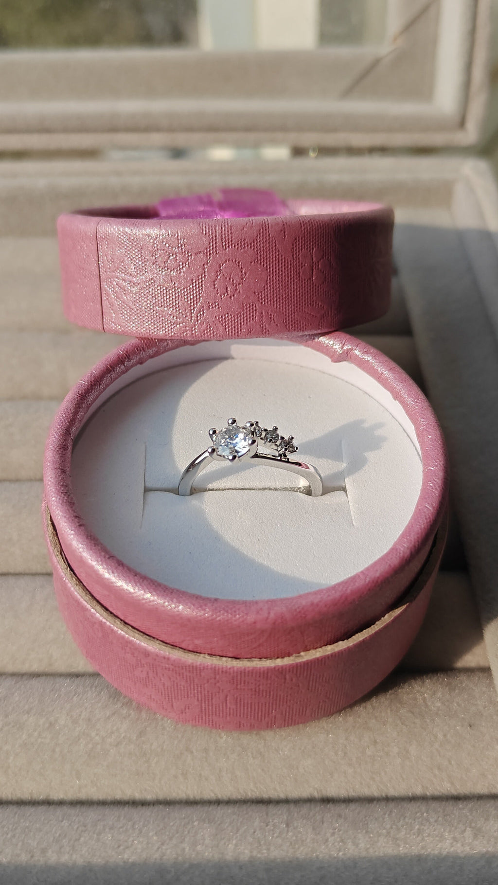 Emma silver plated adjustable ring