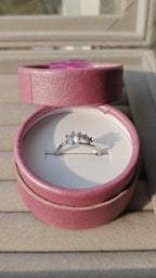 Emma silver plated adjustable ring