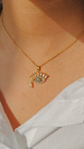 Adeane Evil eye pendant