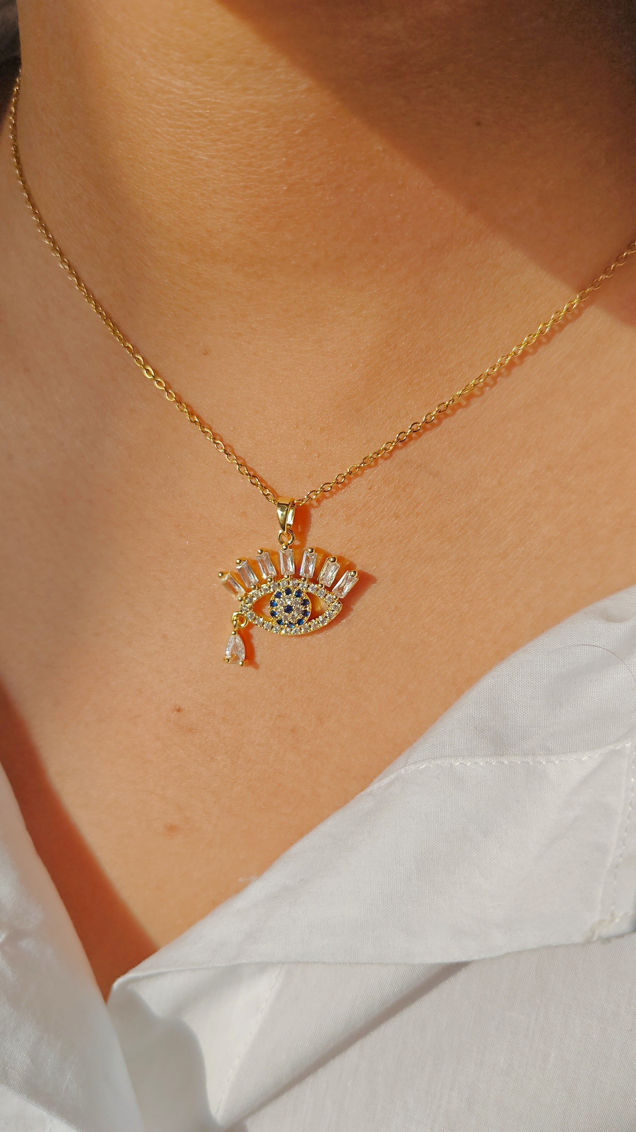 Adeane Evil eye pendant