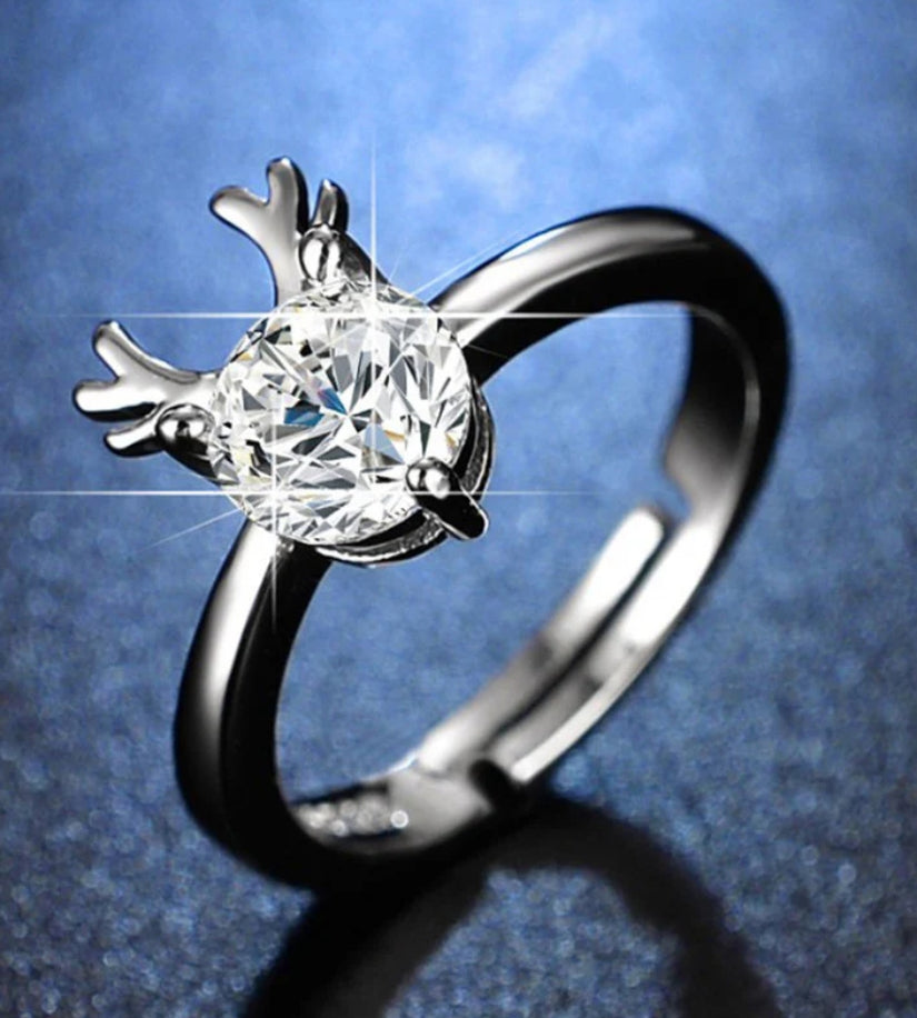 Sereno silver plated adjustable ring