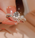 Mabel silver plated adjustable ring