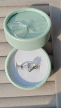 Olliro silver plated adjustable ring