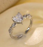 Vinnie silver plated adjustable ring