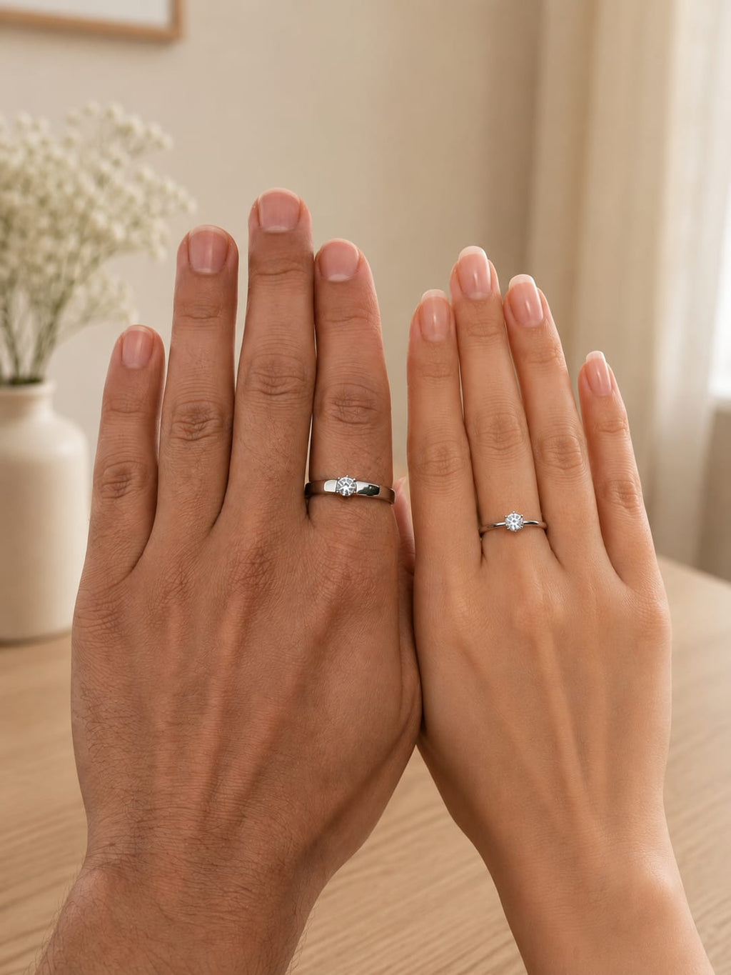 Adormi adjustable couple ring